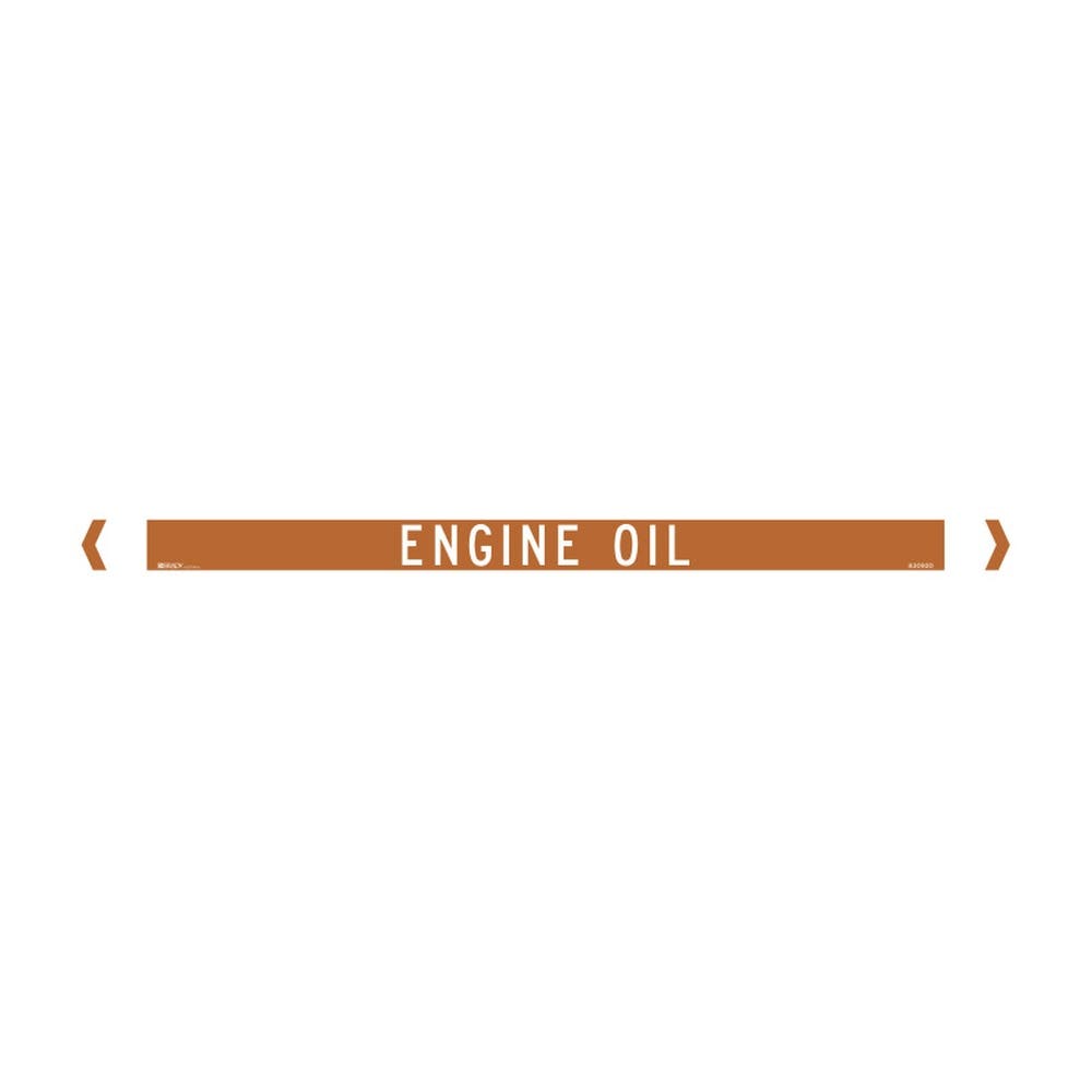 Marker Pipe ENGINE OIL 40-70mm OD 475 x 31mm Pk 10 98882005 830920