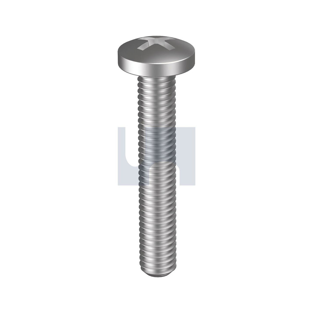 Unf Metal Thread Pan Phil 304 SS Ansi B18.6.3/A2 10-32 Unf 2 - Pk 100_40093045_MS04PPF10320200