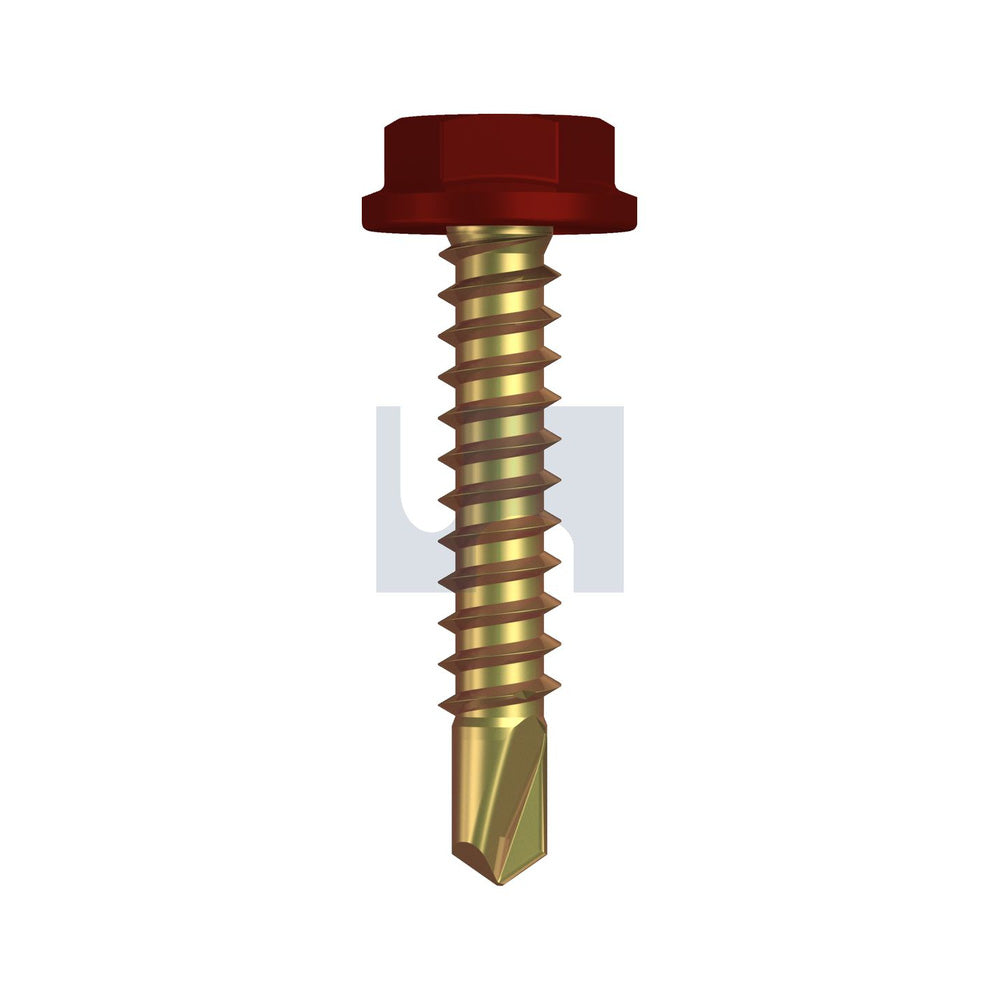 Metal Sds Flg Hex Hd Manor Red (Scoria) -Zyp As3566 #10-16 25 - Pk 1000_40095231_TMRMYFH1016025