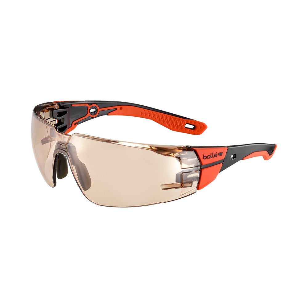 Glasses Safety Rush+ 2.0 Copper Lens Black/Red Frame Bolle RUSPMN31A_40074537_RUSPMN31A