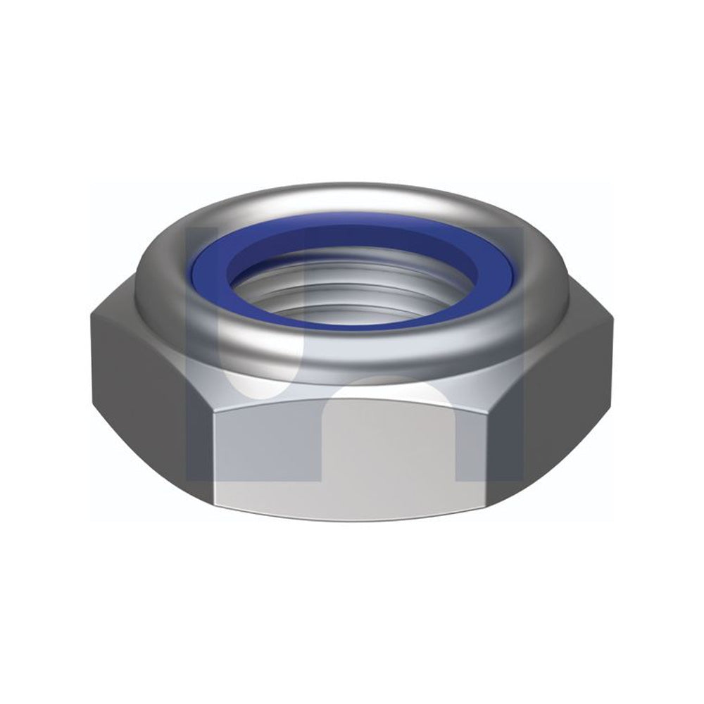 Unf Nyloc Thin Hex Nut 304 Stainless Hec/A2 3/8'' Unf - Pk 100_40093266_NN04TF037