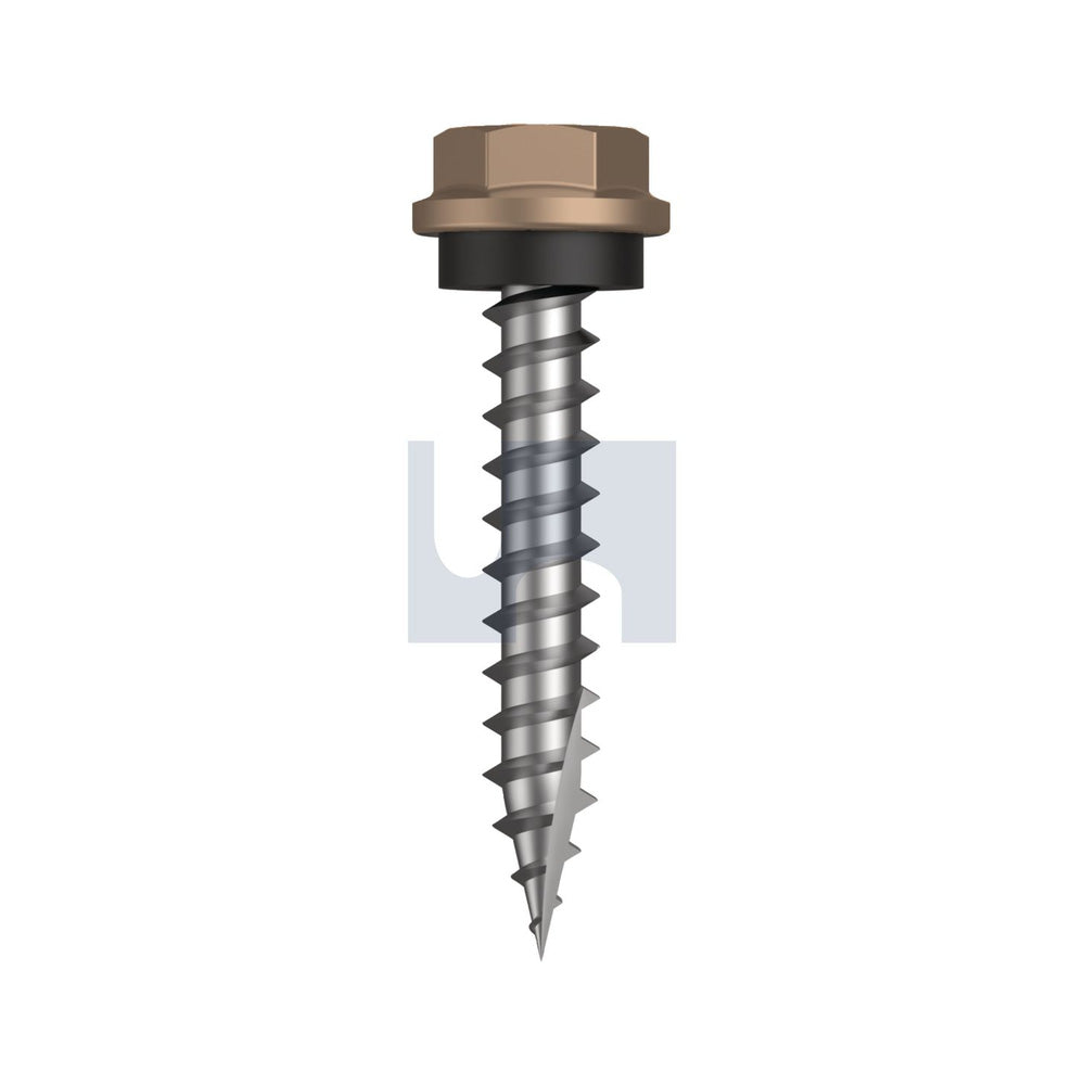 Type 17 Hex Head + Washer Stone - Cl4 As3566 #10-12 30 - Pk 1000_40095913_TSTW4SH1012030