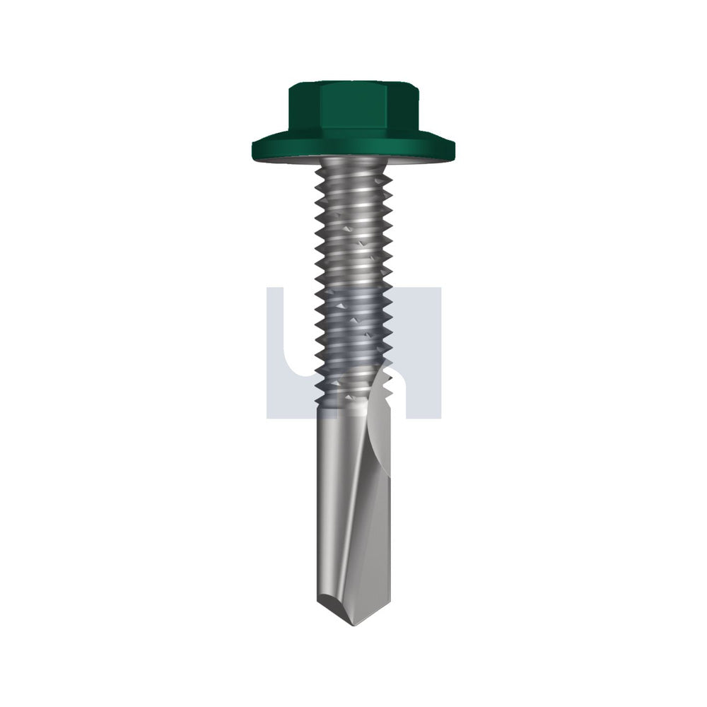 S500 Sds Flg Hex Hd Cottage Green -Cl4 #12-24 32 - Pk 1000_40098258_TCG54FH1224032