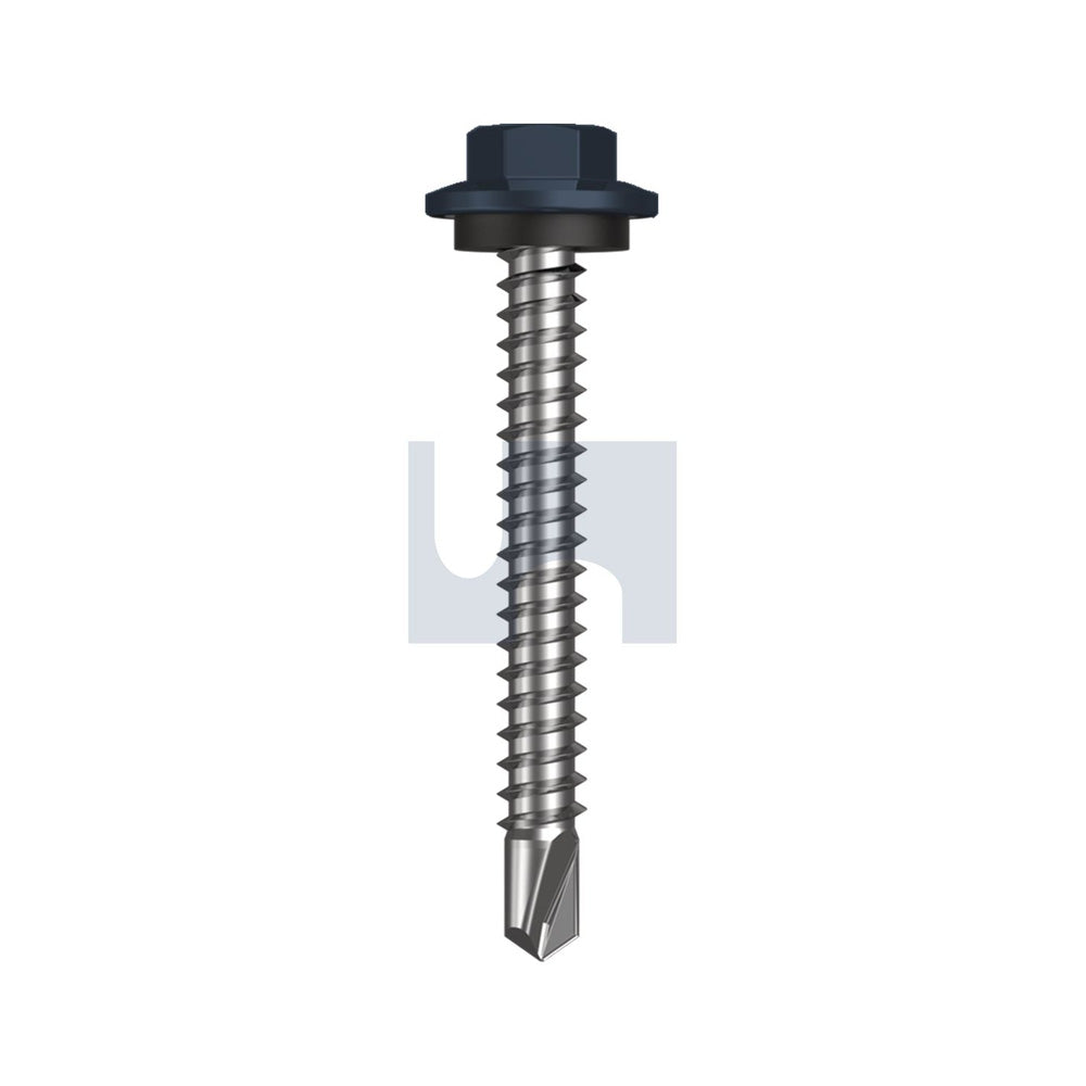 Metal Sds Hex Head + Washer Ironstone - Cl4 As3566 #12-14 45 - Pk 1000_40094909_TISM4SH1214045