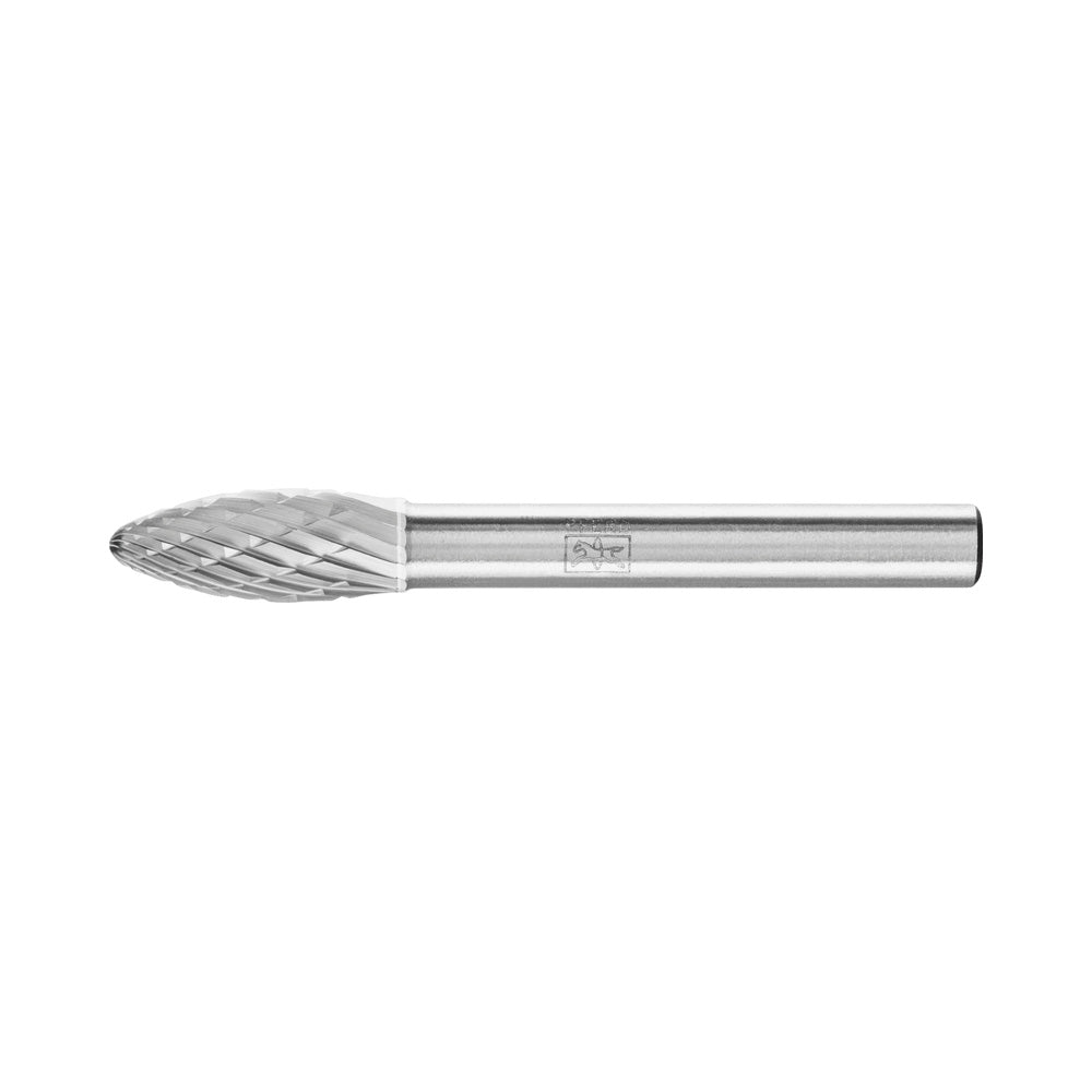 Tungsten carbide burr flame B 7.9x19mm shank 6.35mm Z3P medium cross cut_40107689_21724872