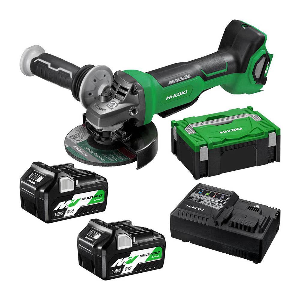 Angle Grinder 125mm 5'' 36V Brushless Paddle Switch G3613DB(HRZ) HiKOKI 40009410 G3613DB(HRZ)