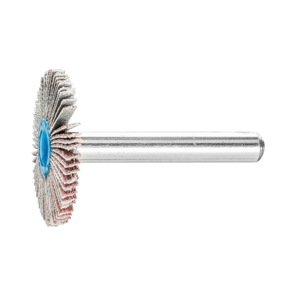 Alum oxide mounted flap wheel F 30x3 mm shank 6 mm A80 fine grind/finishin_40108278_44416086