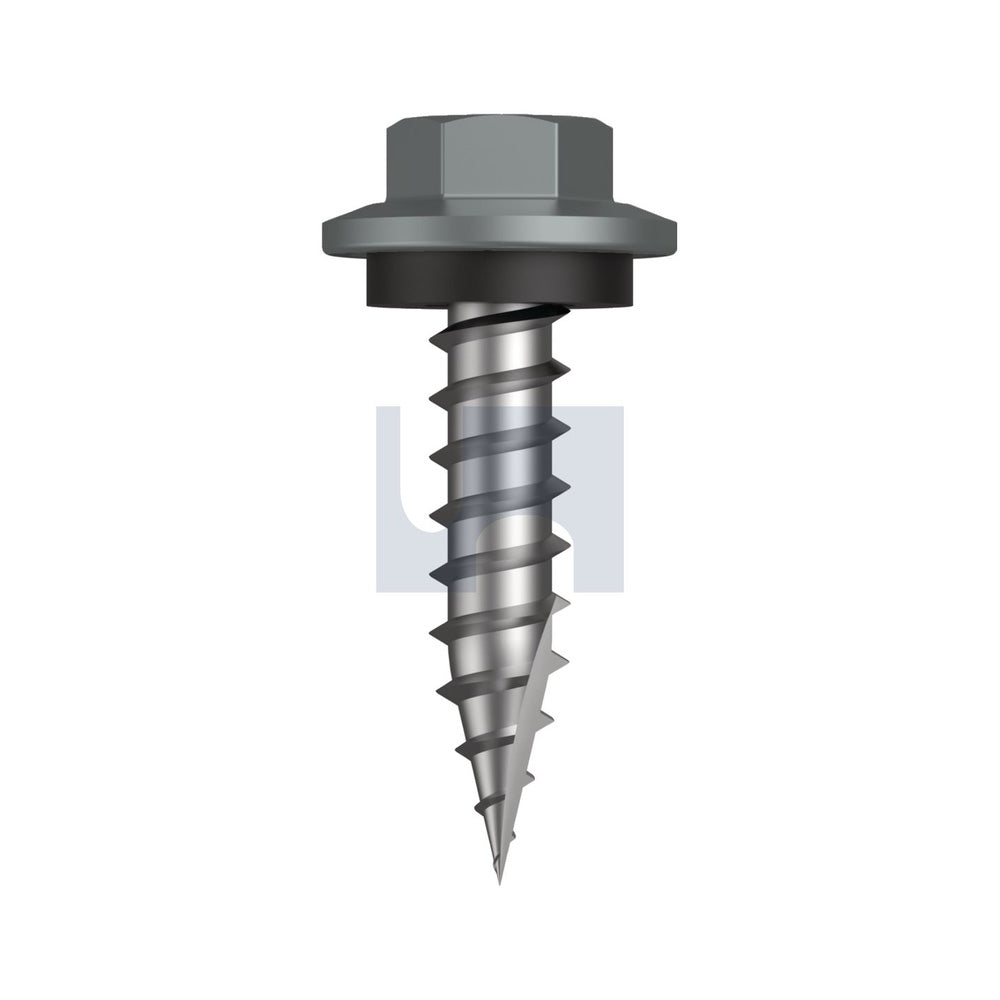 17 Hex Hd + Washer Windspray (Smokey) -Cl4 As3566 #12-11 25 - Pk 1000_40096224_TWNW4SH1211025
