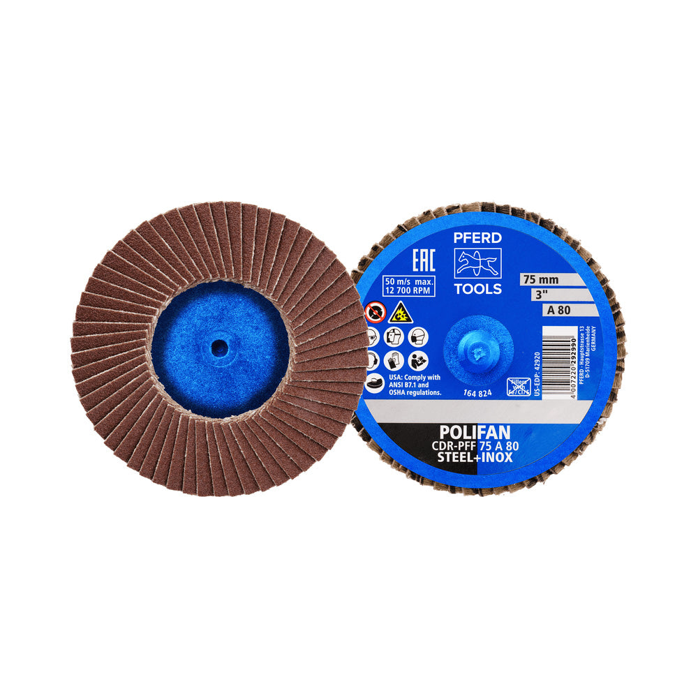 COMBIDISC aluminium oxide Mini-POLIFAN CDR dia. 75 mm A80 for general use_40108475_47202091