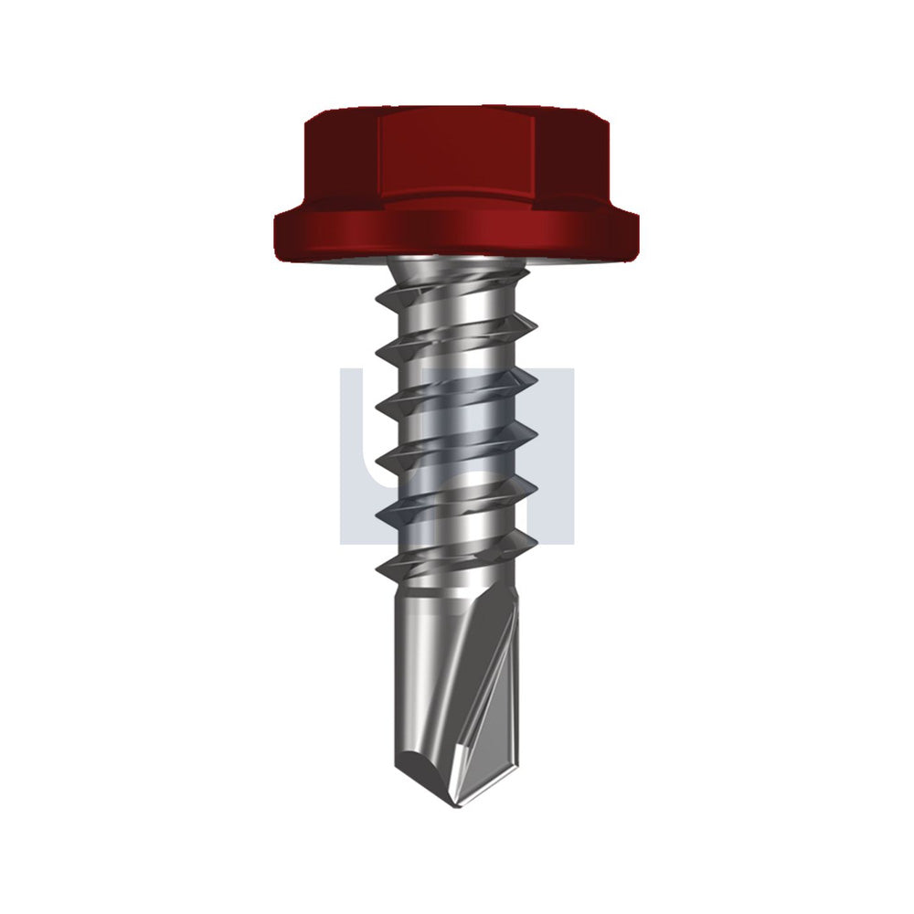Metal Sds Flg Hex Hd Manor Red (Scoria) -Cl4 As3566 #10-16 16 - Pk 1000_40096399_FSTMRM4FH1016016