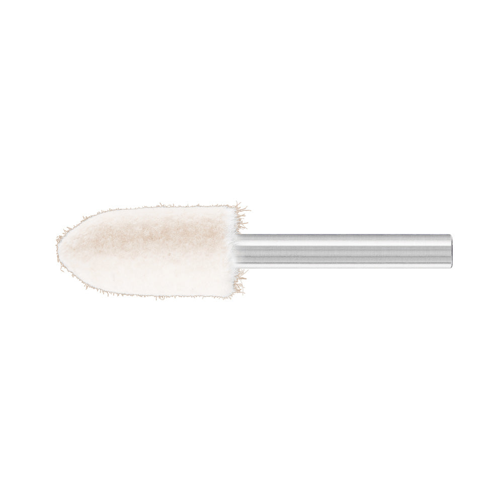 Medium-hard felt polishing points conical pointed shape 15x30 mm shank 6 m_40108213_44171536