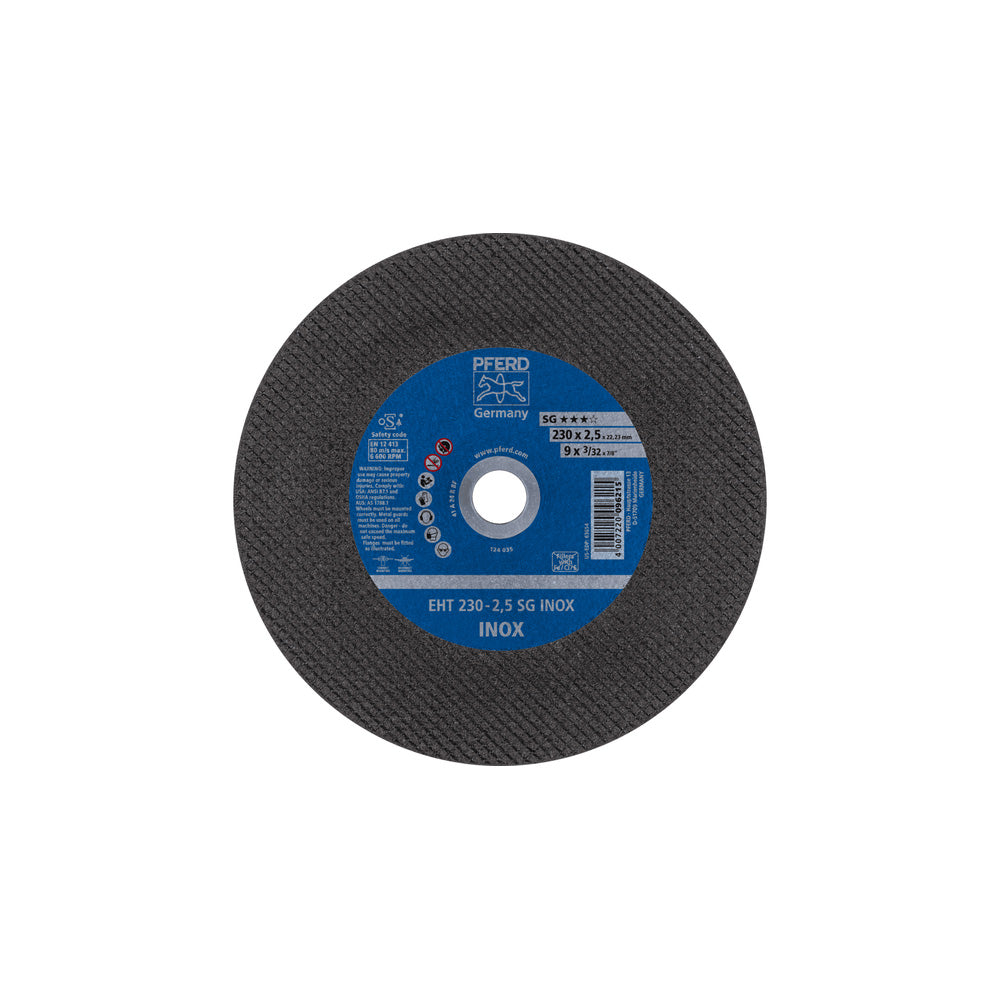 Cut-off wheel EHT 230x2.5x22.23 mm flat Performance Line SG INOX for SS_40108529_61328423