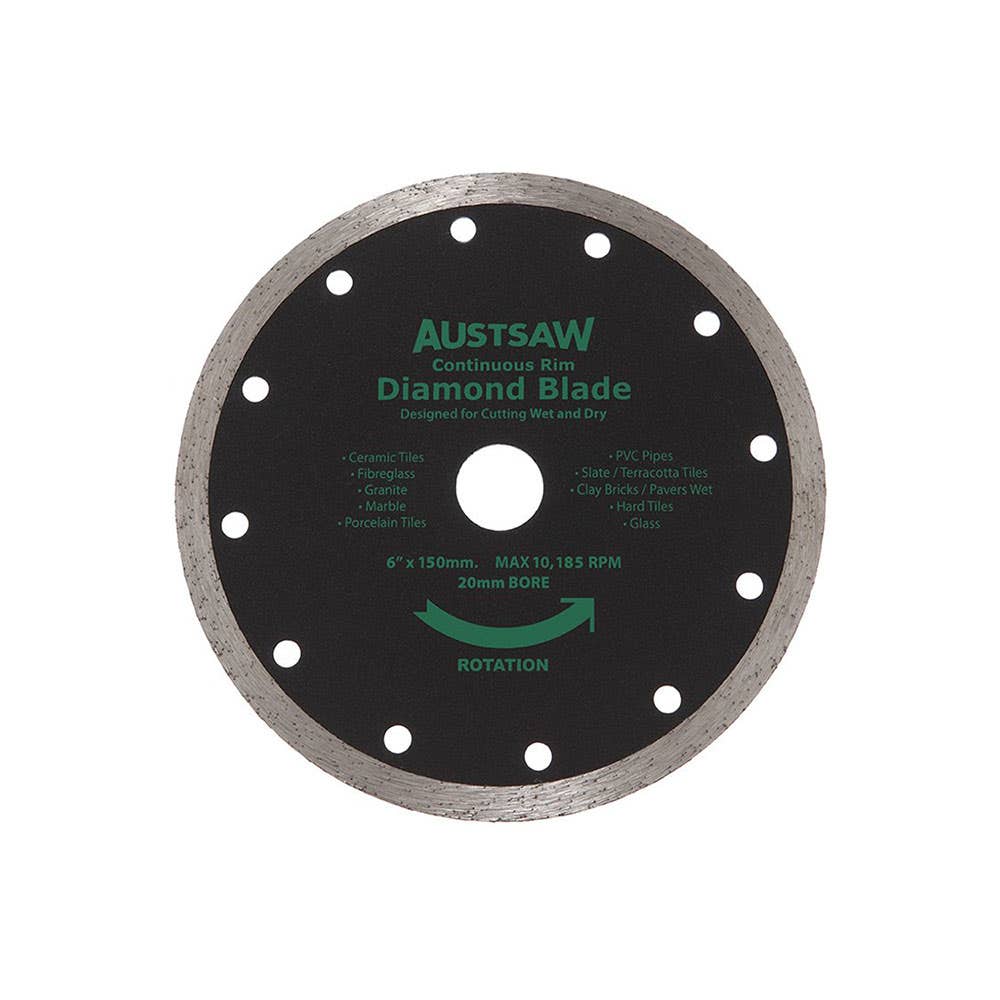 Diamond Blade Continuous Rim 150mm 447915 AUDIA150C