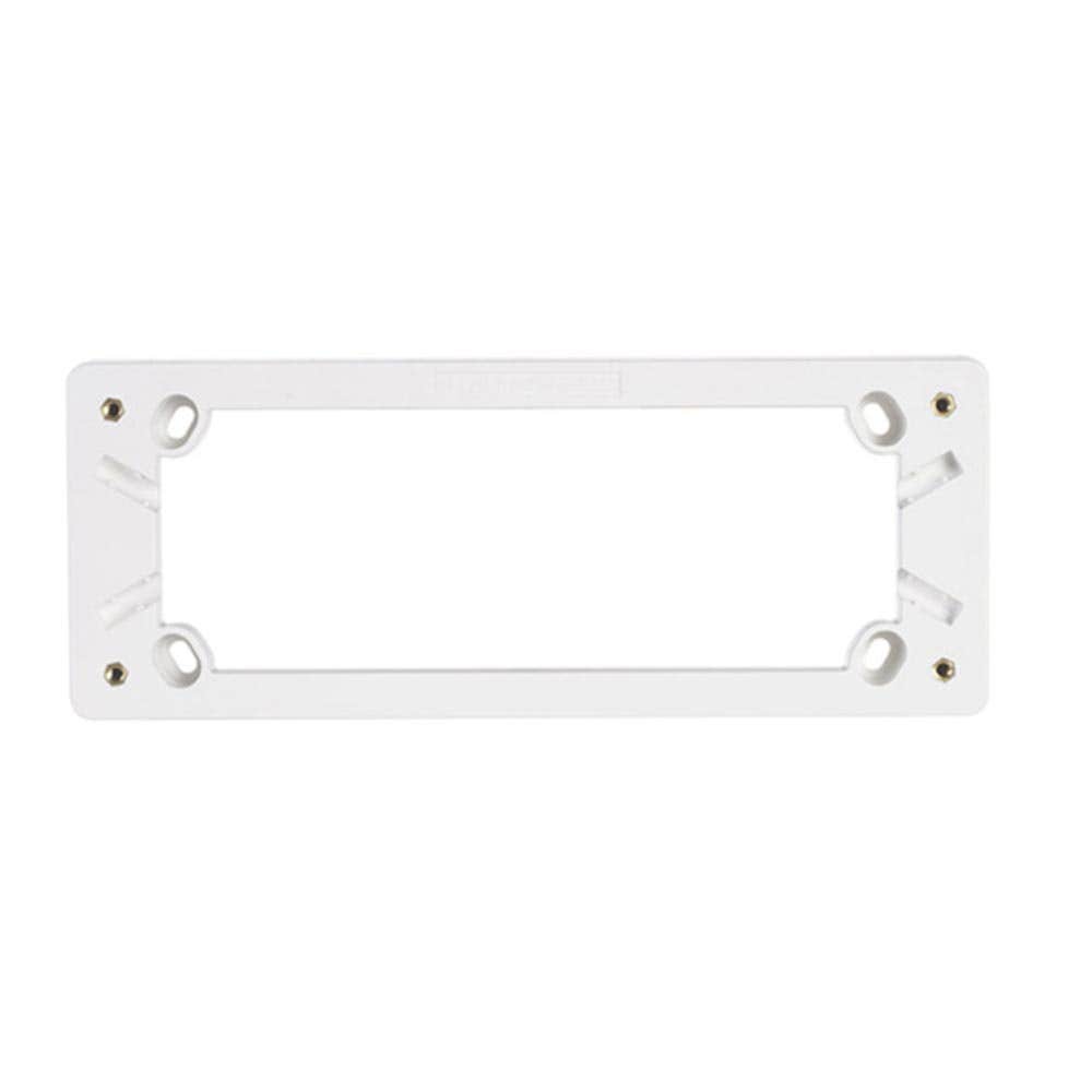 Surface Mounting Block 4 White 198mm x 79mm x 25mm 192528 C2015D4MBWE