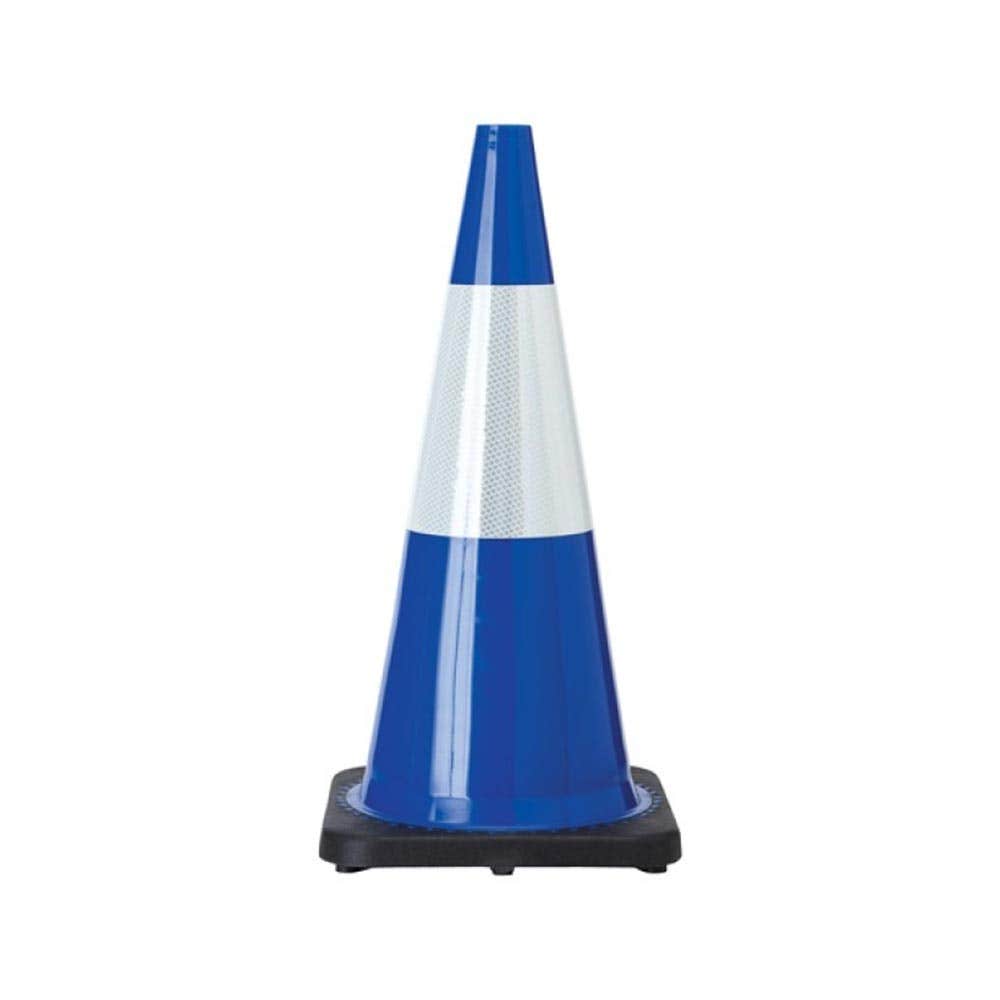 Traffic Cone Blue 450mm + White Reflective Sleeve 415817 415817 CO1212-R