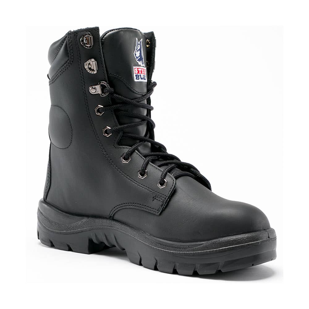 Boots Steel Toe Lace Up Nitrile Sole Black Portland 10.5 Steel Blue_88858075_322104-105-BLK