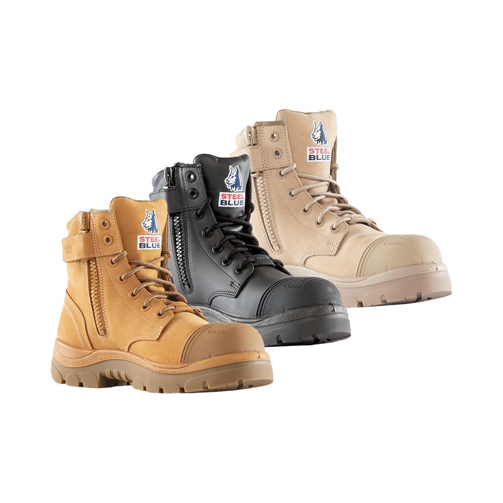 318592 Argyle Zip-Up Safety Boots Composite Toe & Bump Cap_SB318592