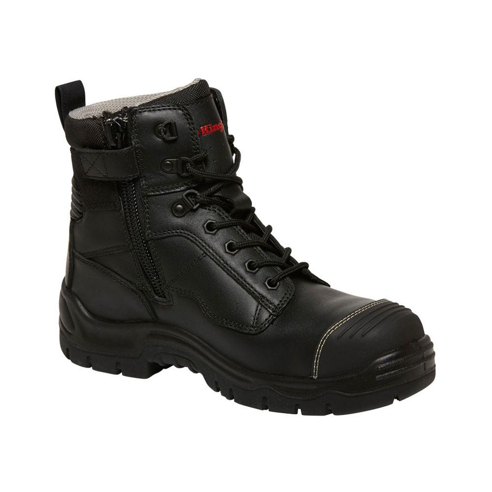 K27890 Phoenix Zip-Up Safety Boots With Steel Toe & Bump Cap Black 13 249089 K27890-BLK-13