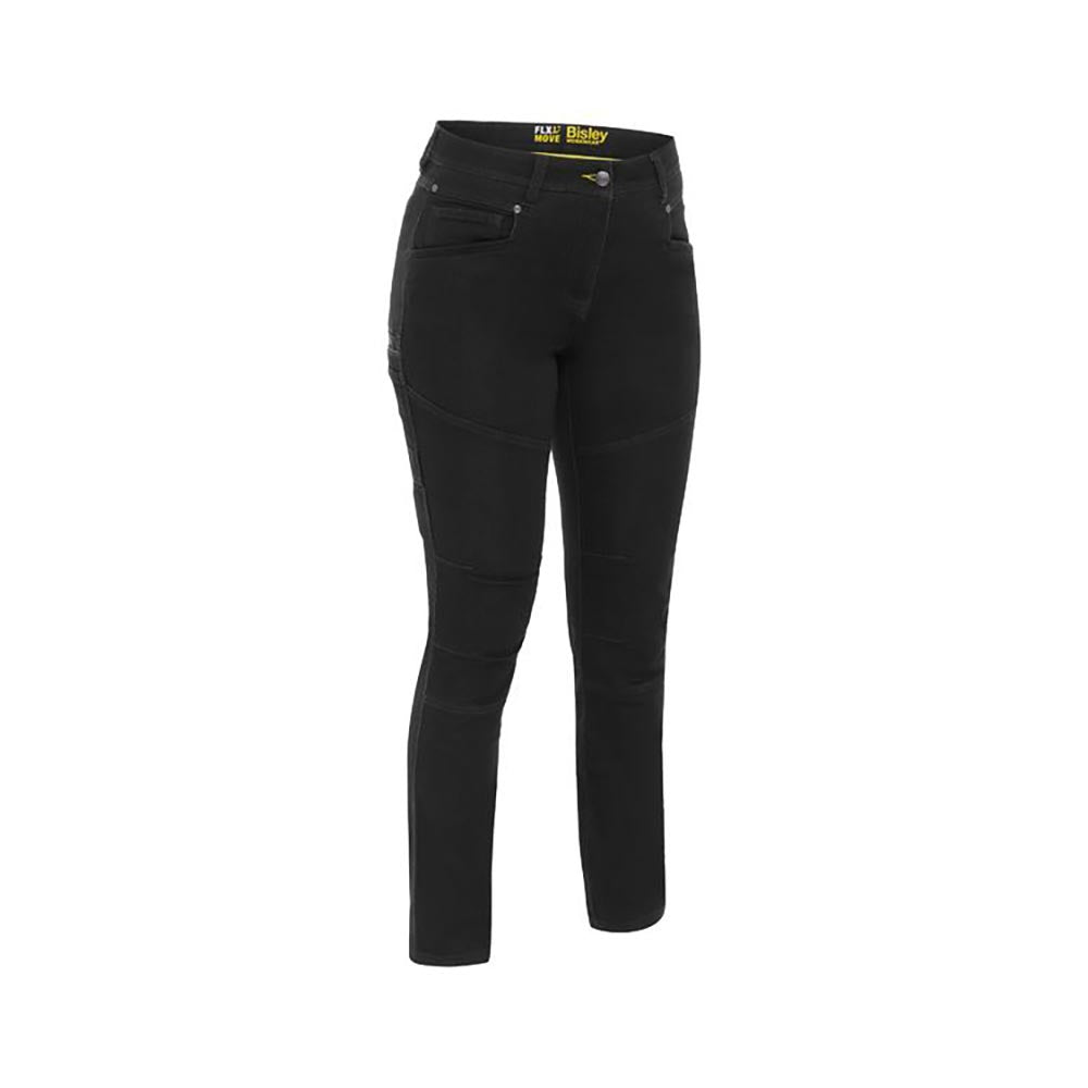 Jeans Denim Womens Flx & Move 12 Black Bisley BPL6137_609262_BPL6137_BBLK_12