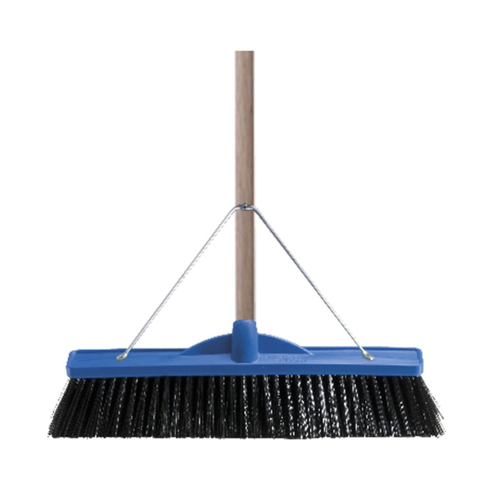 Broom Platform Plastic Back Hair/Fibre 450mm Jumbo + Timber Handle/Bracket 191985 164732