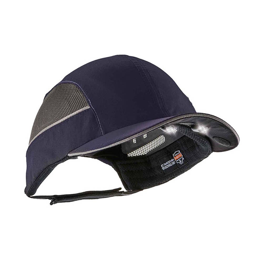 Skullerz Short Brim Bump Cap with LED Light Navy 433321 23373