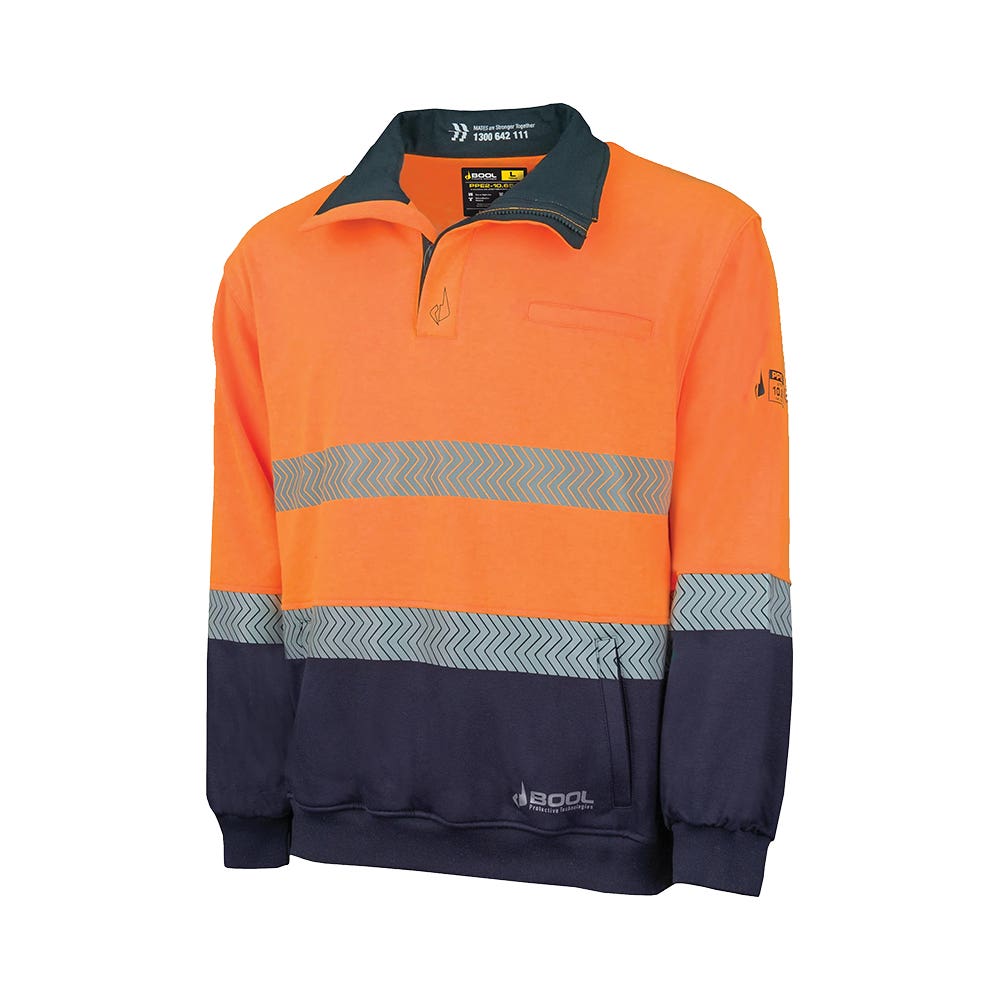 BW2350T1 Fleece 1/4 Zip FR PPE2 Taped Jumper Bool JTMEC JTMECBW2350T1
