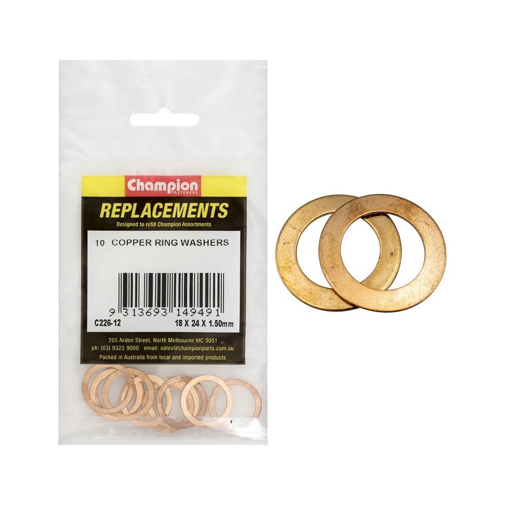 Grab Kit Refill - Washer Copper Fuel Injection 18 x 24 x 1.5mm Pk 10_93290153_C226-12