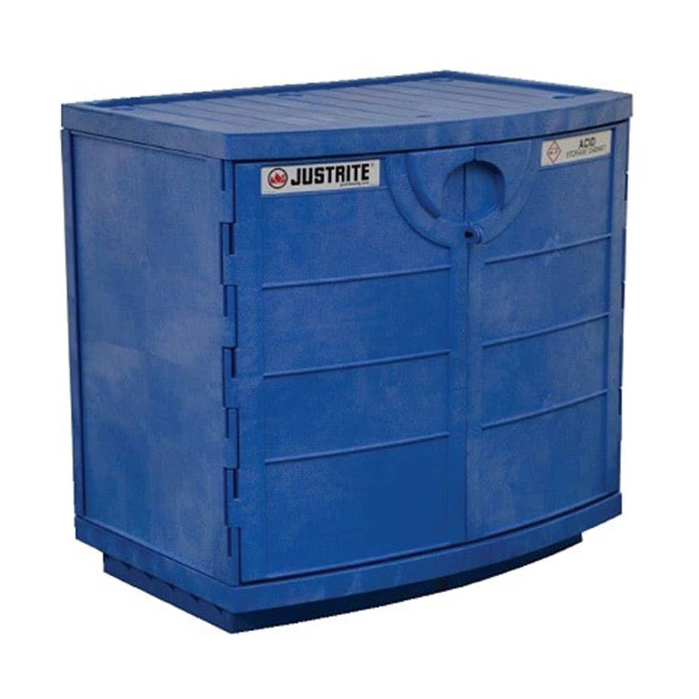 Corrosive Substances Poly Storage Cabinet Blue 90L 40040097 AU24180