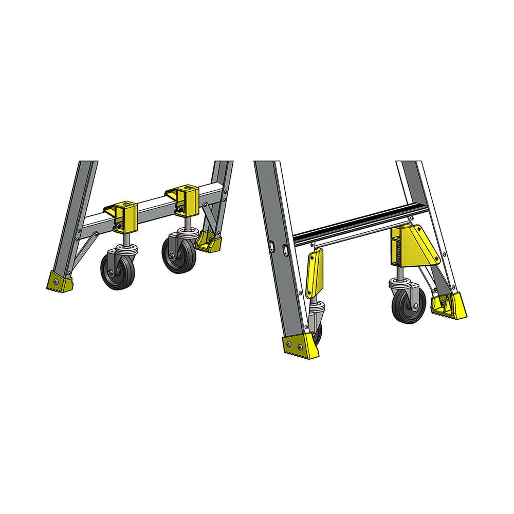 Castor Kit For Bailey Platform Ladder Green 498103 FS13993