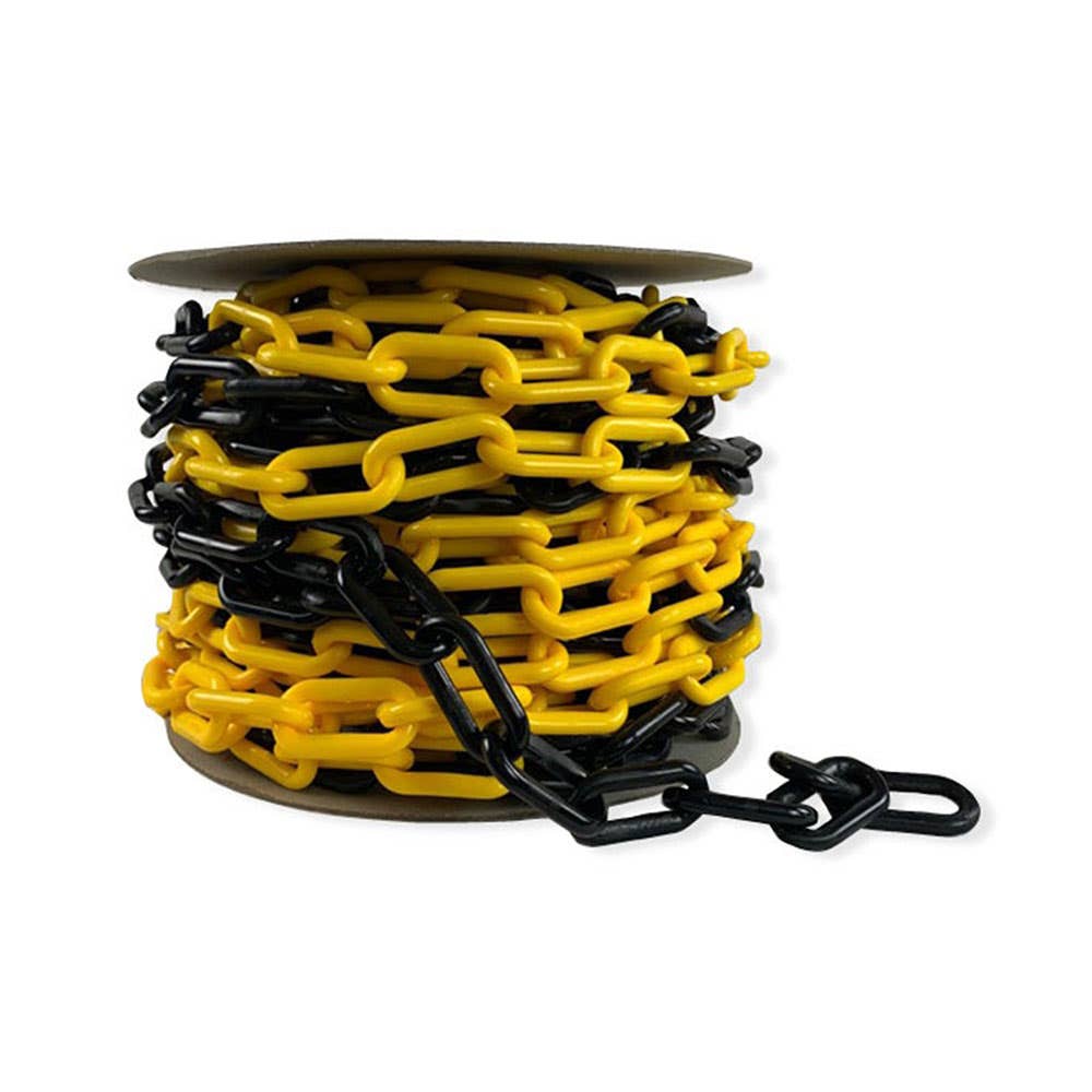Plastic Chain Black/Yellow 8mm x 25m 402570 BS4015