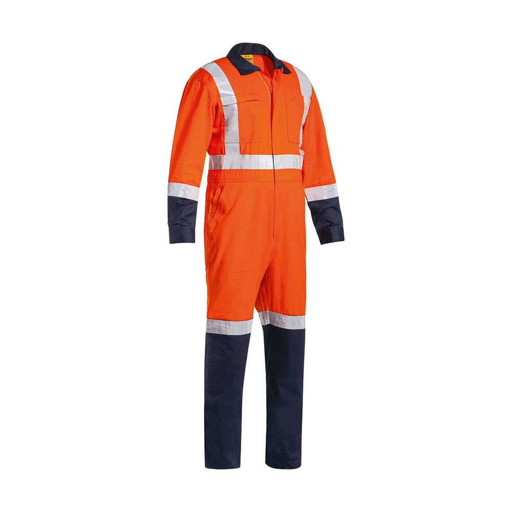 Coveralls Cotton Drill 190gsm Taped TTMC-W Orange/Navy 102R 40013369 BC6029T TT02R02