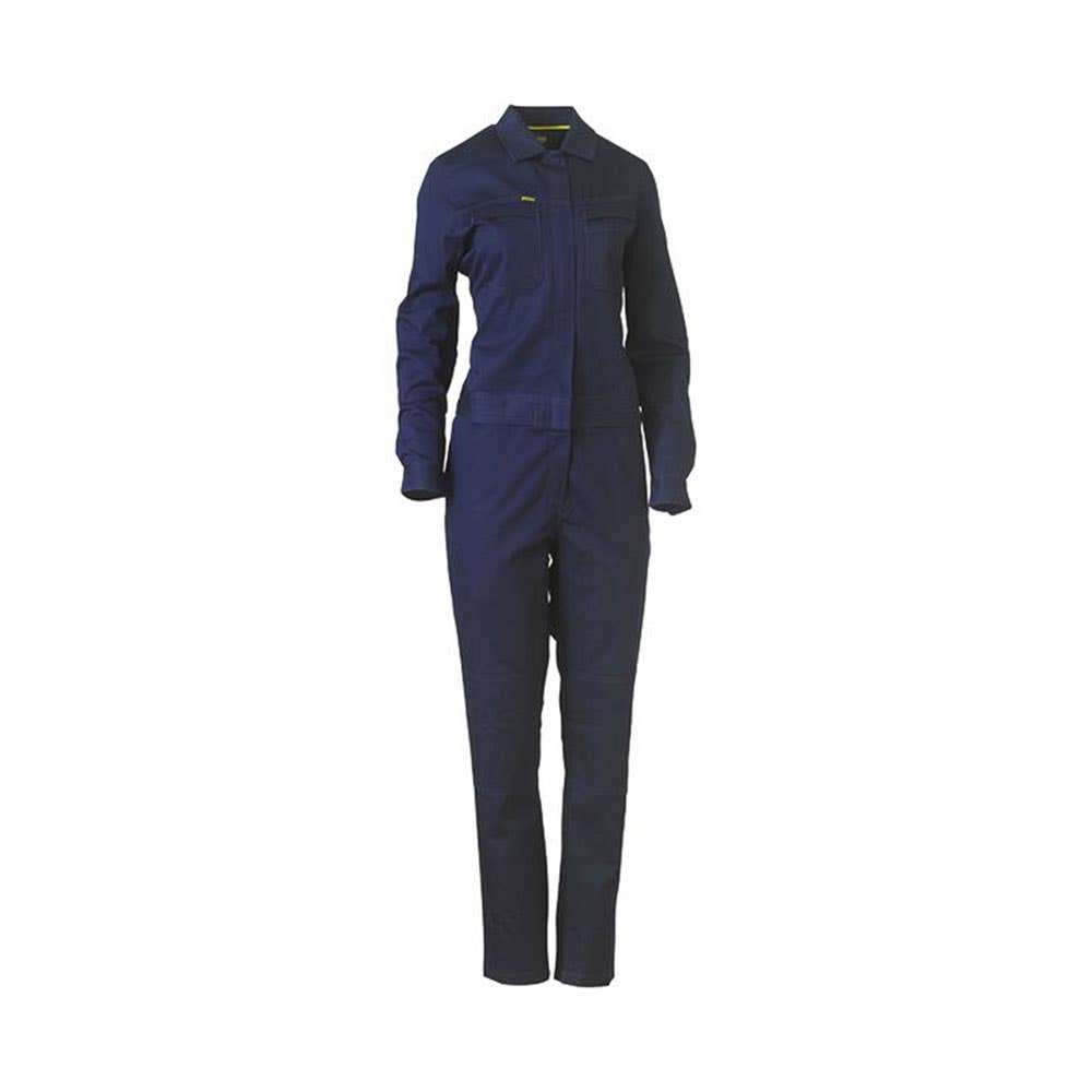 Coveralls Womens Cotton Drill Bisley 10 Navy BCL6065 BPCT10 40022140 BCL6065 BPCT10