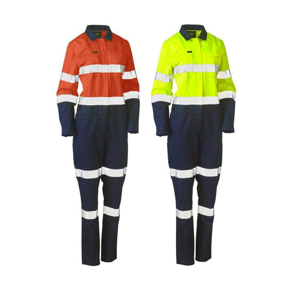 BCL6066T Women's Hi-Vis Taped Coveralls with Waist Zip Opening Metso METBCL6066T