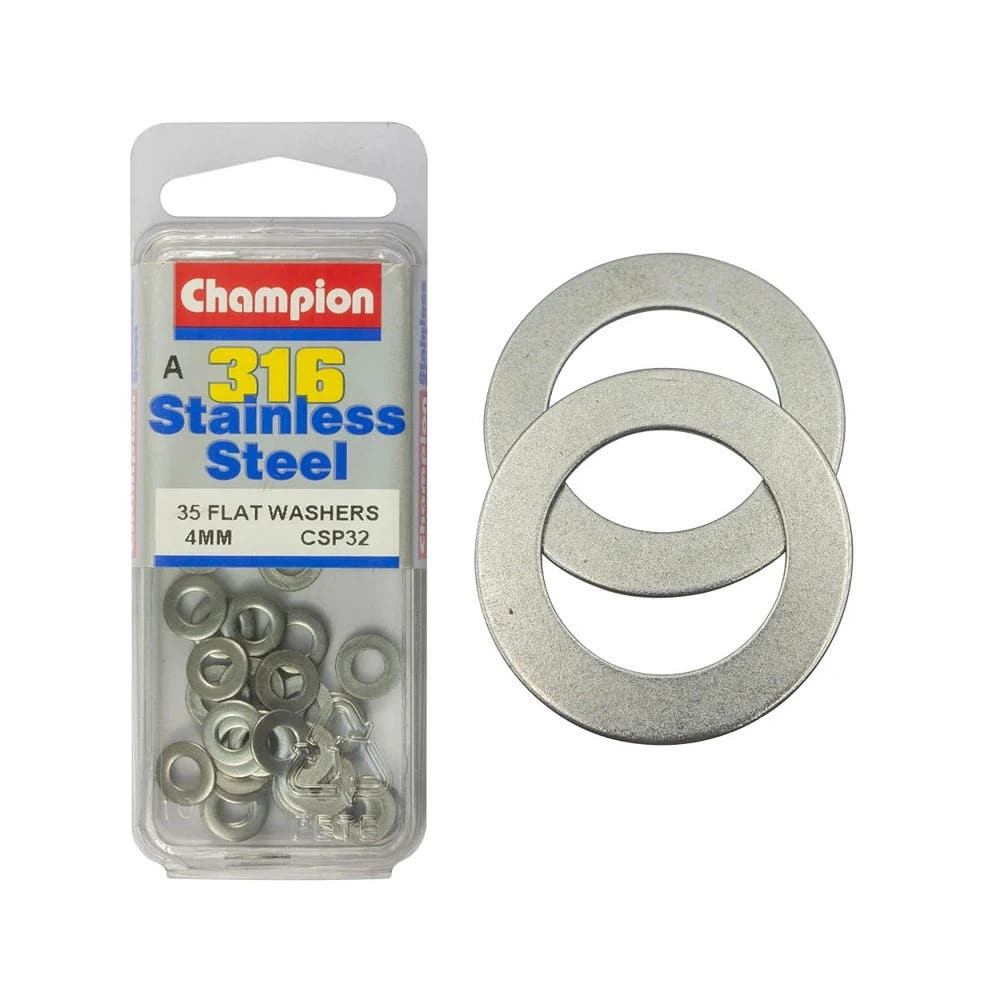 Washer Flat 316 Stainless Steel 4mm Blister Pack_60039787_CSP32