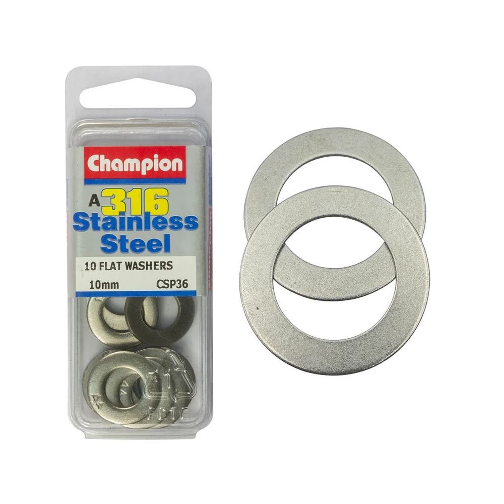 Washer Flat 316 Stainless Steel 10mm Blister Pack_60039791_CSP36
