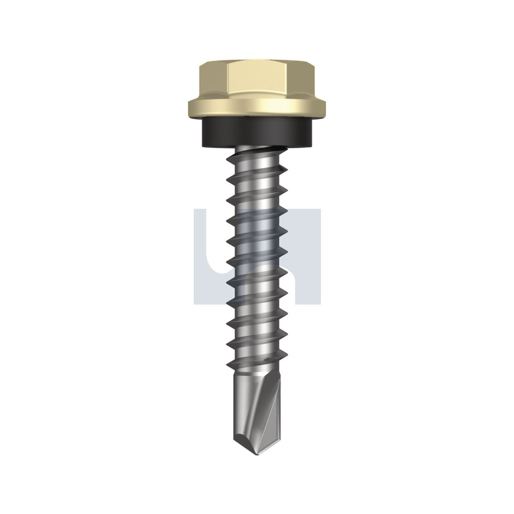 Metal Sds Hex Hd + Washer Sandbank (Straw) -Cl4 As3566 #10-16 25 - Pk 1000_40095645_TSAM4SH1016025
