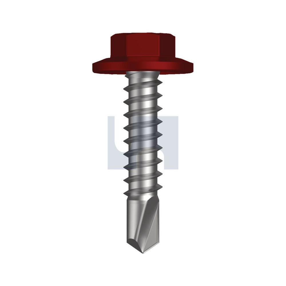 Metal Sds Flg Hex Hd Manor Red (Scoria) -Cl4 As3566 #12-14 25 - Pk 1000_40095204_TMRM4FH1214025