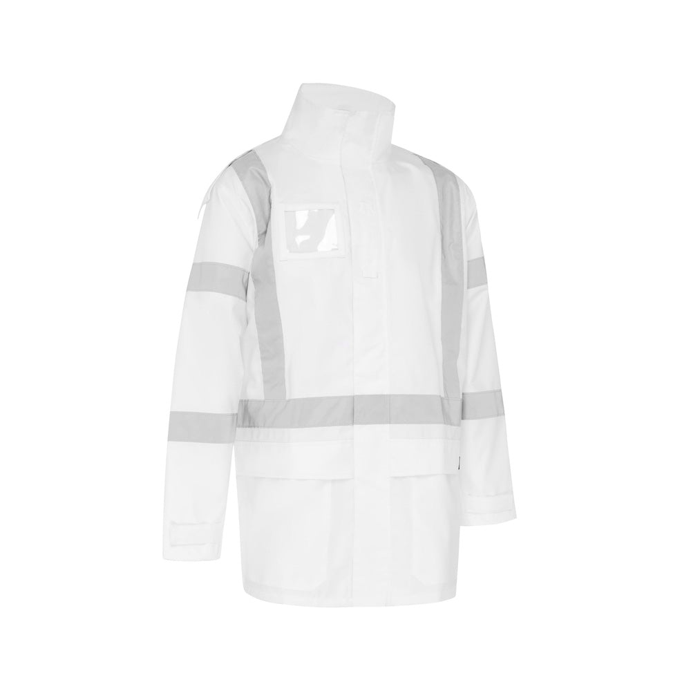 Jacket Hi-Vis Wet Weather Rain Shell X-Taped White 6XL_40024567_BJ6968XT_BWHT6XL