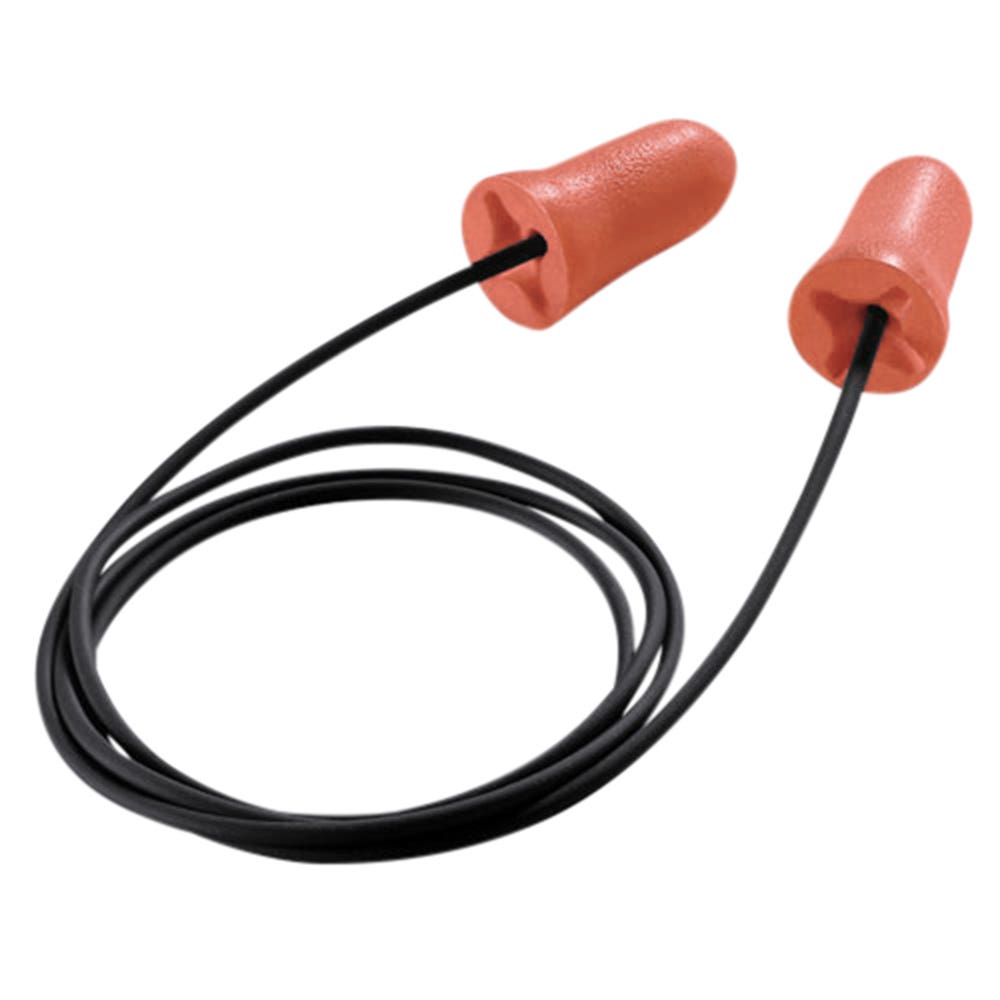 uvex Com4-Fit Corded Disposable Earplugs Class 4 Orange Pk 100 90098050 CF-CD