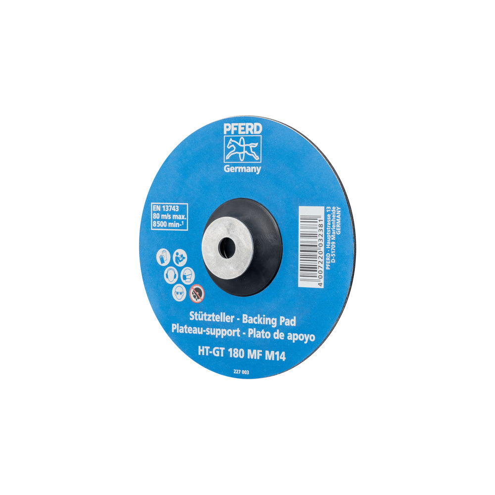 Heat-resistant backing pad w/clamping nut 180 HT-GT M14 angle grinders 180_40108375_44890220