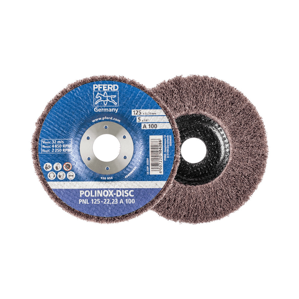 POLINOX non-woven fibre-backing disc PNL 125mm centre hole 22.23mm A100_40108339_44692261