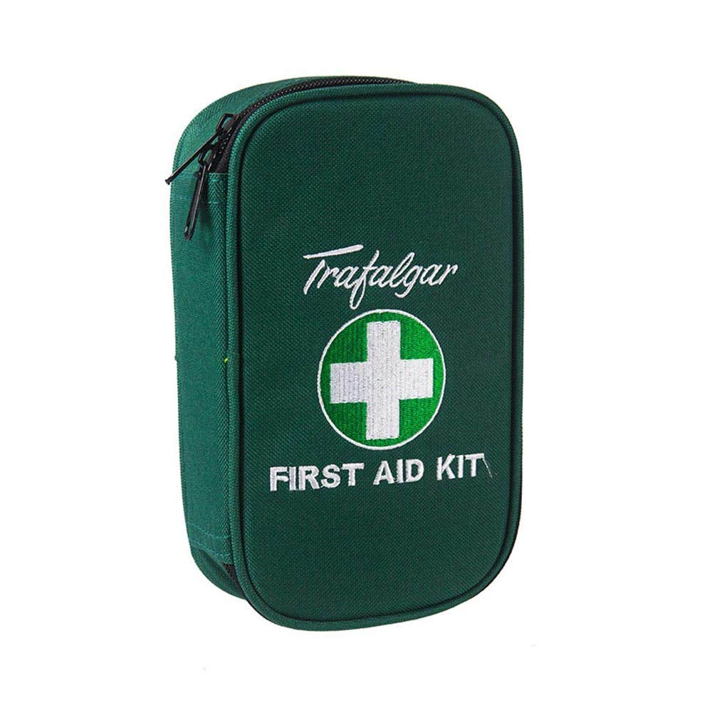 Vehicle & Low Risk PVC Soft Case First Aid Kit Green 210 x 135 x 65mm 79901572 856603