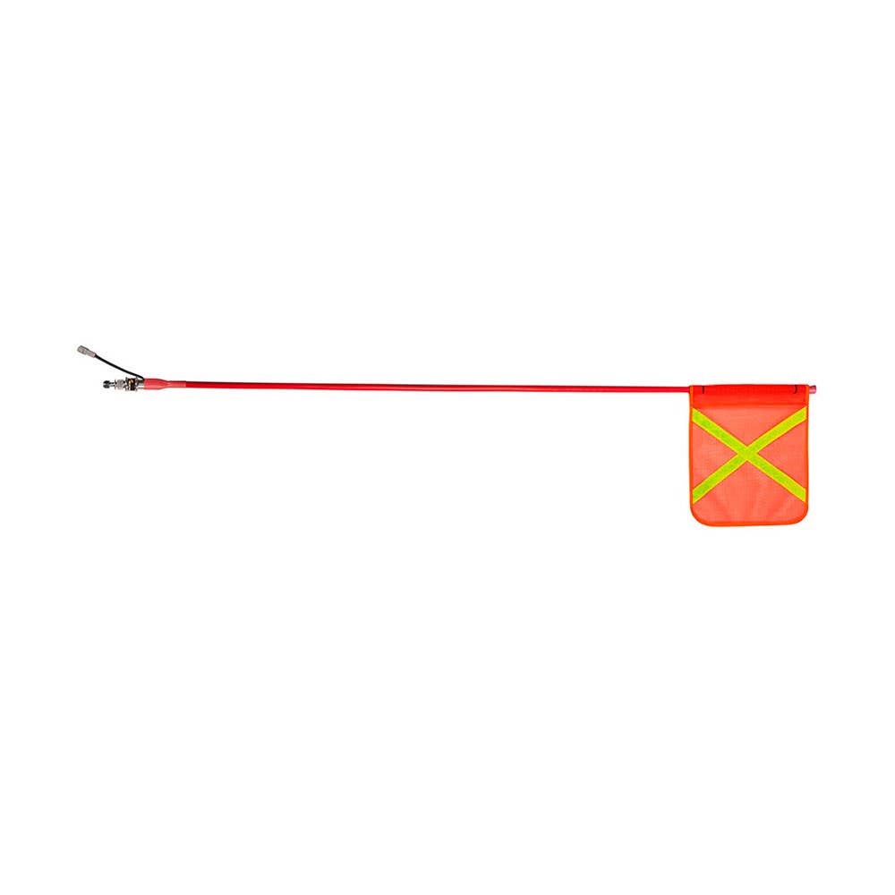 Flag Safety Aerial Whip + LED Lights + Quick Release 1m Reflective Cross 447315 TB1.0FXMLQR