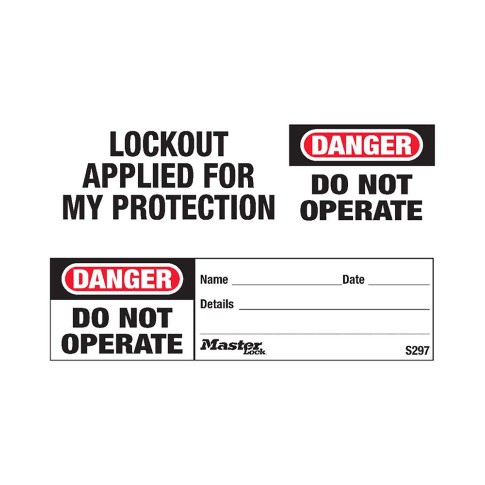 Do Not Operate Maintenance Flags 100 Pk 443768 S297