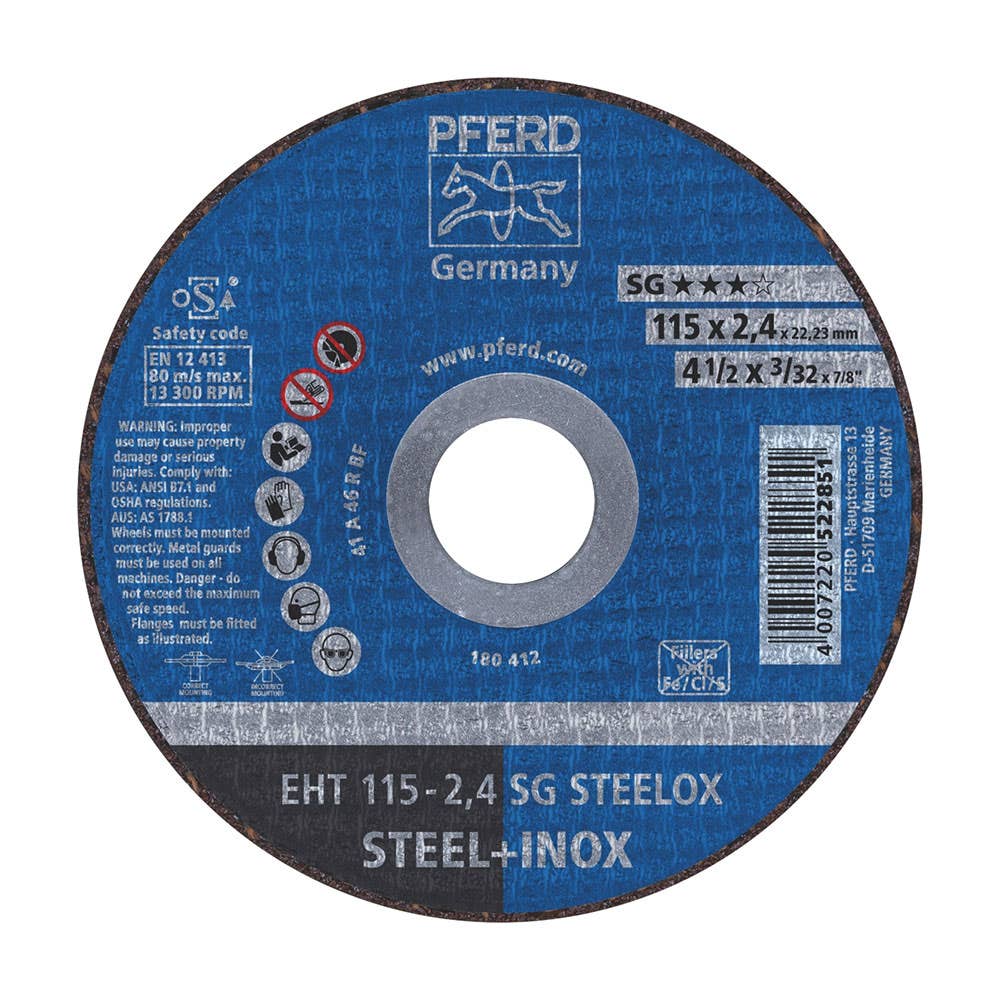 Wheel Cut Off Stainless Steel/INOX 115 x 2.4 x 22mm Pferd 917001 61340432