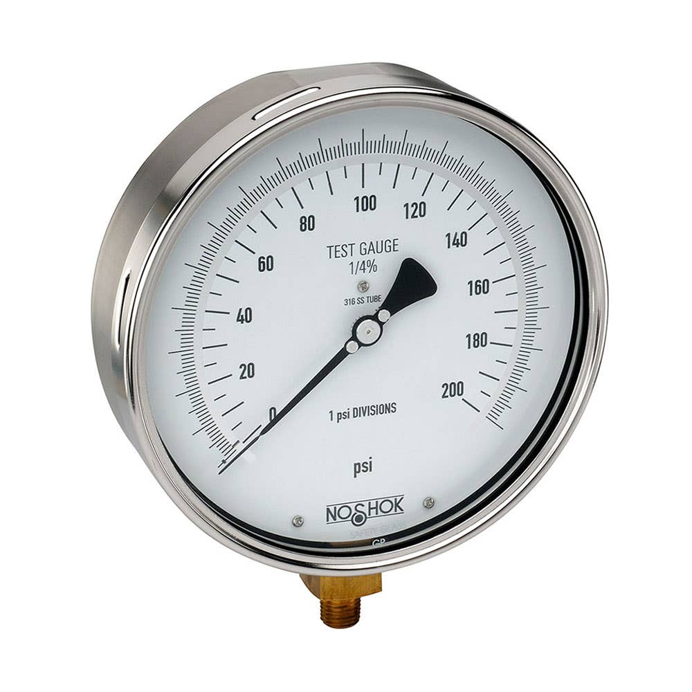 Pressure Gauge Dry 1/4 LB Marsh 0-3,000psi 150mm 6'' 7316004