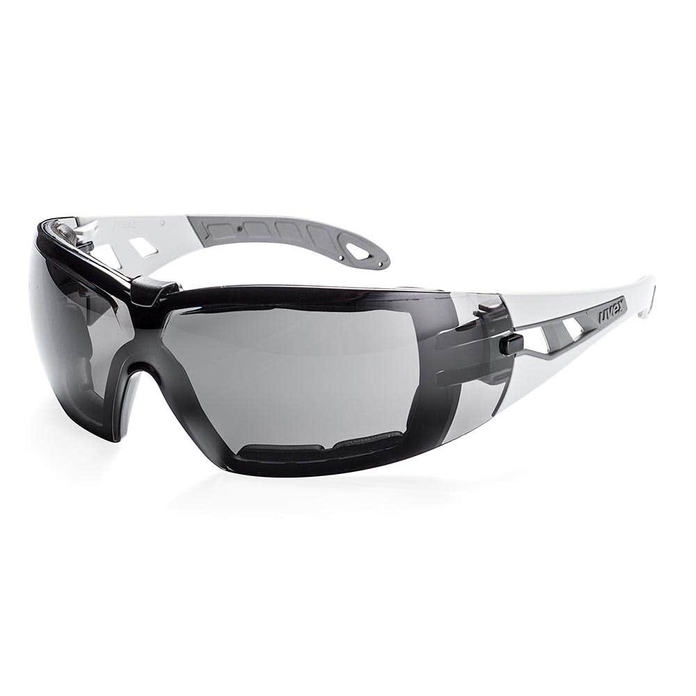 uvex Pheos THS Anti-Fog Safety Glasses & Dust Guard Grey Lens & Frame 30000206 9192-311G