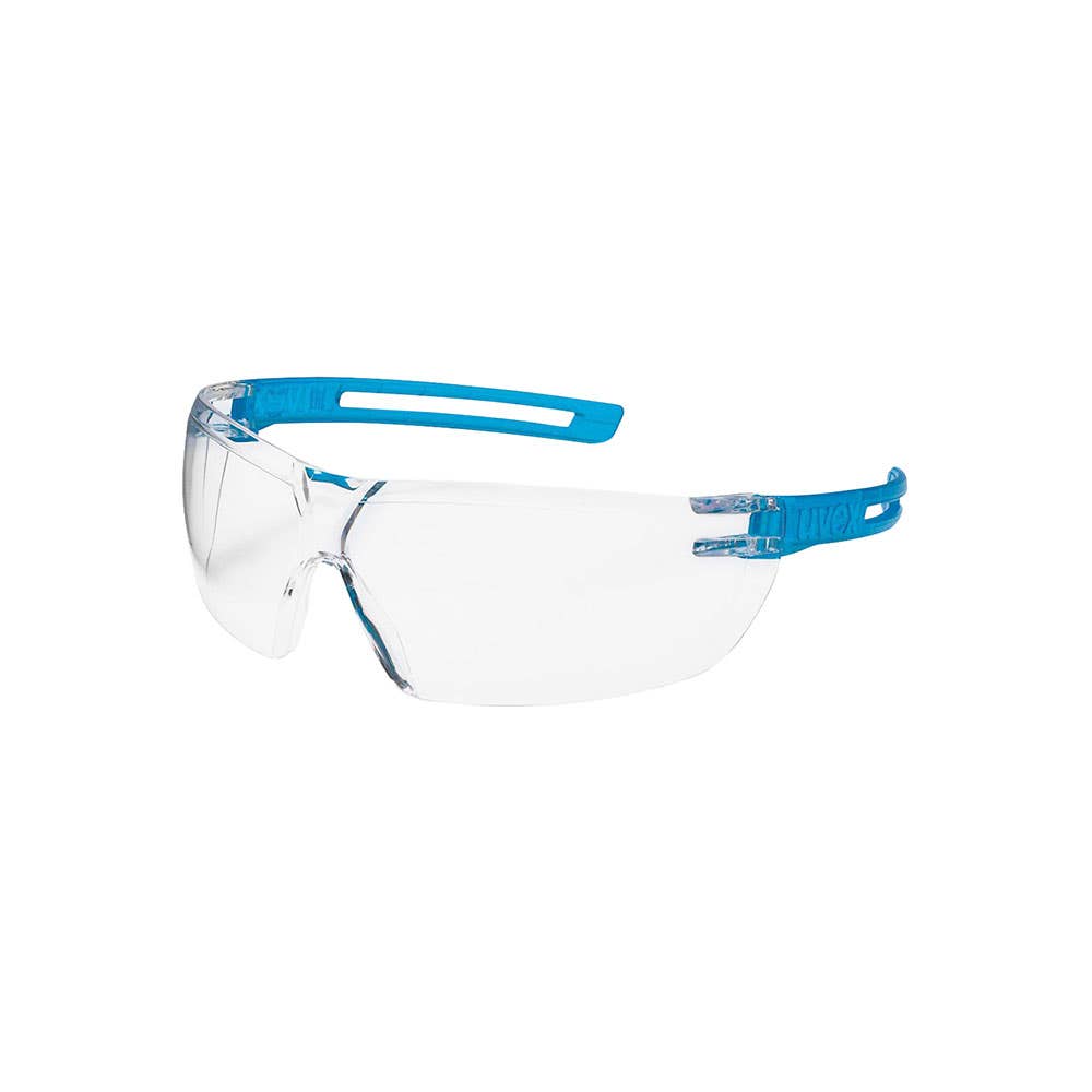 uvex X-Fit Safety Glasses Clear Lens Blue Frame 410168 9199-200