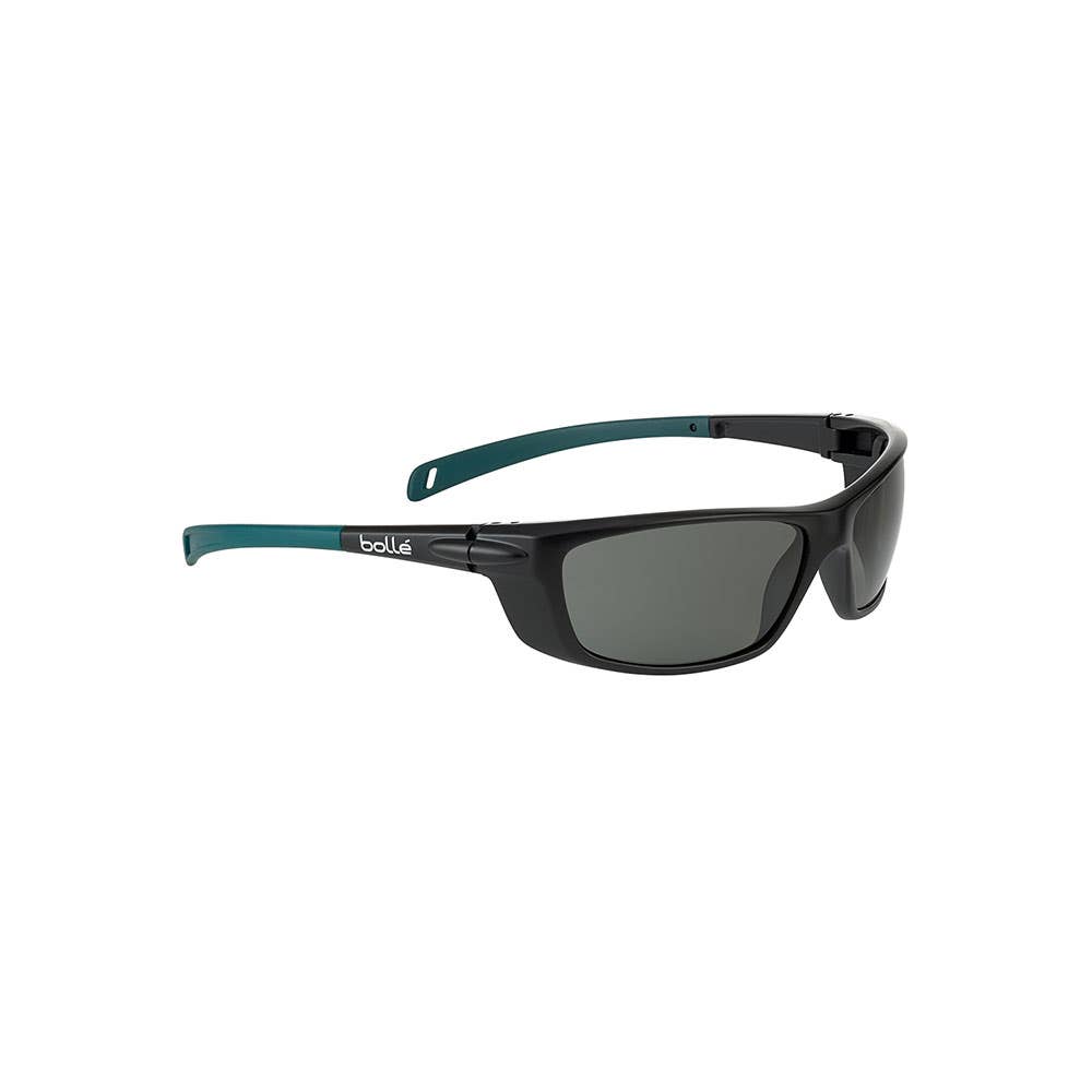 Baxter Polarised Safety Glasses & Pouch Smoke Lens Gunmetal Frame 40033536 BAXPOLWFS