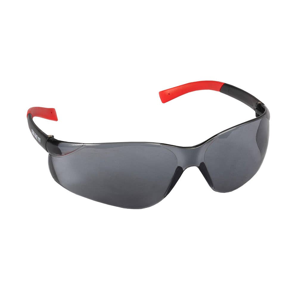 The Mate Safety Glasses Smoke Lens Black/Red Frame 539908 EMIC002